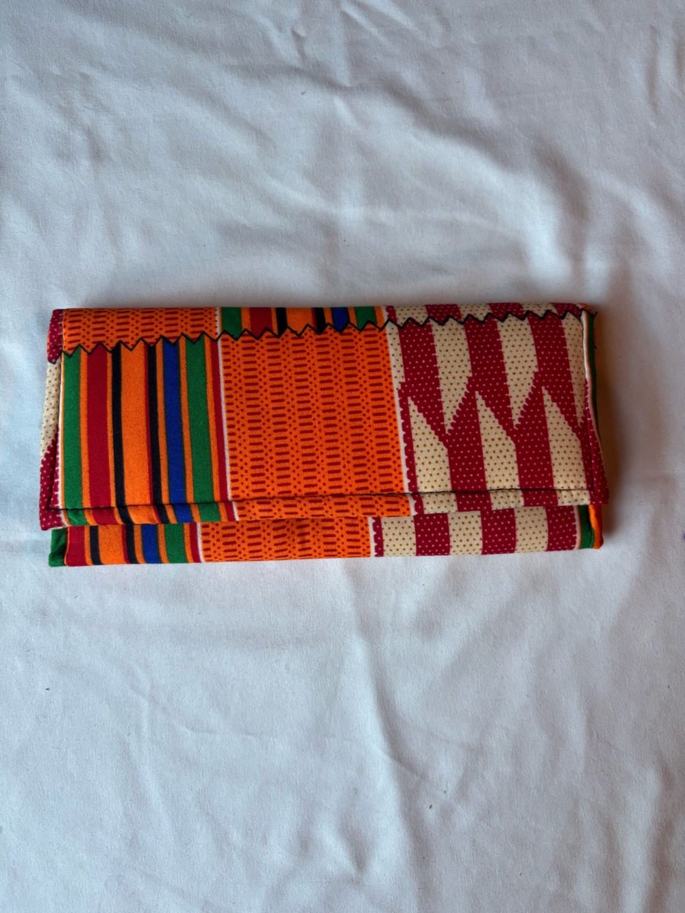 Kente  Geometric Print Folded Clutch/Wallet